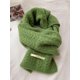 thumbnail image 1 of Bufanda de punto para mujer verde aguacate - Talla única, 1 of 4