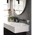 thumbnail image 3 of Wowow 8in. Wall Mount 2-Handle Bathroom Sink Faucets Brass and Rough-in Valve Included,Brushed Nickel, 3 of 5
