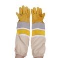 thumbnail image 3 of Guantes de apicultura transpirables y ventilados, de nuevo estilo, con mangas protectoras profesionales antiabejas, equipo de apicultura (dorados, talla XL), 3 of 8
