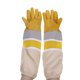 thumbnail image 3 of Guantes de apicultura transpirables y ventilados, de nuevo estilo, con mangas protectoras profesionales antiabejas, equipo de apicultura (dorados, talla XL), 3 of 8