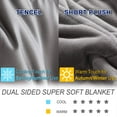 thumbnail image 4 of OMYSTYLE Reversible Weighted Blanket, Warm Short Plush and Cool Tencel Fabric Double-Sided Weighted Blanket for Couples, kids and Adults - Carry Bag Included, 4 of 7