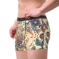 thumbnail image 2 of Uemuo Floral With Birds And Fantasy Flowers Pattern Men's Boxer Briefs,Trunk Anti-Chafing,Comfortable, Durable, and Stylish Underwear-XX-Large, 2 of 9