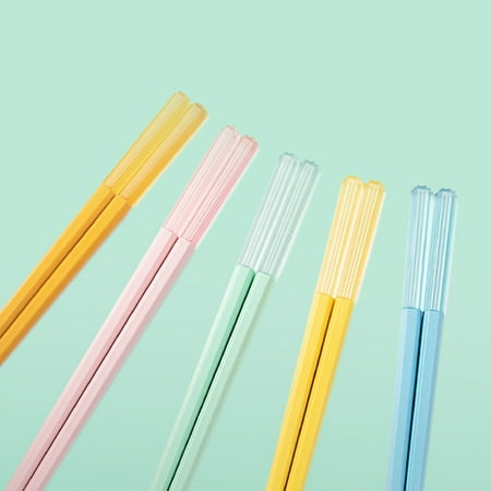 

Superior Quality 5 Pairs Reusable Fiberglass Chopsticks Clear Superior Quality Suitable For Eating