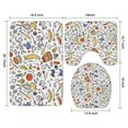 thumbnail image 3 of Baseball Football Pattern Bathroom Rugs Sets 3 Piece,Toilet Cover Set,Absorbent Non Slip Bathroom Mats Sets with U-Shaped Contour Rug Toilet Rug Set, 3 of 5