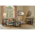 thumbnail image 5 of Alaterre Furniture Pomona Industrial 2-Shelf End Table with Solid Pine Wood and Metal Legs, Living Room Furniture, Slate Gray, 5 of 8