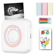SlaBao Bluetooth Mini Pocket Printer, White