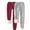 Red(Type 52), variant on Otvok 2Pcs Women'S Warm Loose-Fit Homewear Cuffed Athletic Pants Jogger Fleece Pants