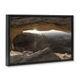 thumbnail image 4 of Stupell Industries Peeking Through Desert Arch Landscape & Nature Photography Black Floater Framed Canvas Art Print Wall Art, 25 x 17, 4 of 10