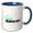 Blue/White, variant on 3drose, Tango Dancer, 11oz Two-tone Red Mug