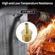 thumbnail image 3 of Conectores de manguera de latón 3/8" 3/4"NPT macho recto para aire, agua, aceite, gas, combustible 2 piezas tono dorado, 3 of 6