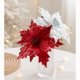 thumbnail image 5 of 1 pieza de flores artificiales de imitación de oro y plata para árbol de Navidad, lentejuelas, adornos de bricolaje para festivales, fiestas, decoración de Año Nuevo, 5 of 5