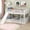 White, variant on High-Quality Pine Bunk Bed - Convertible Slide, Simple Set-Up for Families