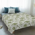 thumbnail image 4 of Green Flower Blanket Soft Cozy Warm Throw Blanket for Couch, Plush Fuzzy Flannel Fleece Blankets for Sofa, Country Watercolor Vintage Floral Bed Blankets Lightweight Gifts for Women, 50"x60", 4 of 9