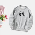 thumbnail image 1 of Sudadera para mujer, Tops informales con estampado, ropa holgada y elegante, sudadera con cuello redondo para calle, vacaciones, deportes, compras , SG, 1 of 10