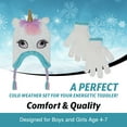 thumbnail image 2 of Peak 2 Peak Girls Fox Face Beanie Winter Hat and Glvoes Cold Weather Set, Age 4-9, 2 of 5