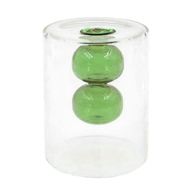 Jarrón de cristal hidropónico decorativo Estilo clásico Baoblaze corto