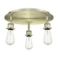 thumbnail image 3 of Innovations Lighting  Ballston - 3 Light 12" Flush Mount Antique Copper, 3 of 5