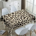 thumbnail image 4 of Tablecloth Leopard Table Cloth Rectangle Table 60 x 84 Inch Cheetah Skin Tiger Leather Spotted Fur Beige Brown Kitchen Decorations for Home Dinner Party, 4 of 6