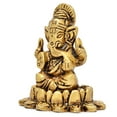 thumbnail image 3 of AargKraft™ Brass Ganesha Idol | Home Decor | Ganesh Ganesha | Bal Ganesh | Ganpati Ganapati Murti Statue | Height -1.9" Inch, 3 of 4