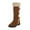 Brown, variant on TKYCMSUAKI Women's Over-The-Knee Boots,Women's Winter Snow Knee High Boots Fully Fur Lined Zipper Up Winter Booties Low Heel Walking Hiking Tennis Comfort Warm Shoes