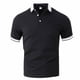 thumbnail image 5 of Camisas de Manga Corta de los Hombres Casual Color Sólido Lapel Top, Blusa de Verano de Nylon para el Uso Diario, 5 of 8