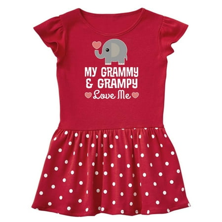 

Inktastic Grammy and Grampy Love Me Outfit Grandchild Gift Baby Girl Dress
