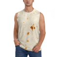thumbnail image 1 of KLL Pita Tortilla Print Workout Tank Tops Gym Sleeveless Fitness Muscle Tee-Medium, 1 of 7