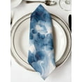 thumbnail image 2 of Hokiten Kitchen Dinner Napkins Set of 8 Blue Marble Abstract Cloth Napkins Reusable Washable Table Napkins for Weddings Cocktail Parties Holiday Table Decor 20x20 Inch, 2 of 8