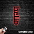 thumbnail image 4 of Handmadetneonsign Hello House Metal Decor, Welcome Home Metal Sign, Hello Address Wall Sign 041140, 4 of 5