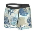 thumbnail image 2 of Disketp Algae Corals And Seashells Men'S Boxer Briefs,Soft And Breathable Cotton Underwear With Comfortflex Waistband, 2 of 9