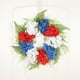 thumbnail image 4 of Coronas patrióticas , 17.7 '', rojo, y azul, de flores de hortensias, decoración de principal, decoración de la f, 4 of 9