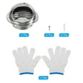 thumbnail image 3 of Unique Bargains Évents Ronds de 4 Pieds, Grille à Lames en Acier Inoxydable, Couvercle d'Évent en Maille, Hotte de Gril pour Cuisine et Salle de Bain, 3 of 6