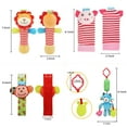 thumbnail image 5 of Baby Hanging Rattle, Wrist Rattles Foot Finder Rattle Sock, Hand and Feet Rattle Toy, Newborn Present Baby Shower Birthday Gift Set for0 3 6 9 12 24 to 36 Months Babies (12 pcs-D), 5 of 12