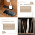 thumbnail image 4 of Record Player Stand with Charging Station, Vinyl Record Storage Cabinet, Turntable Stand, 4 of 8