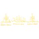thumbnail image 1 of OHOIOLLA 3Ud Stickers De Islámica En Acrílico Dorado Con Para Pared, 1 of 6