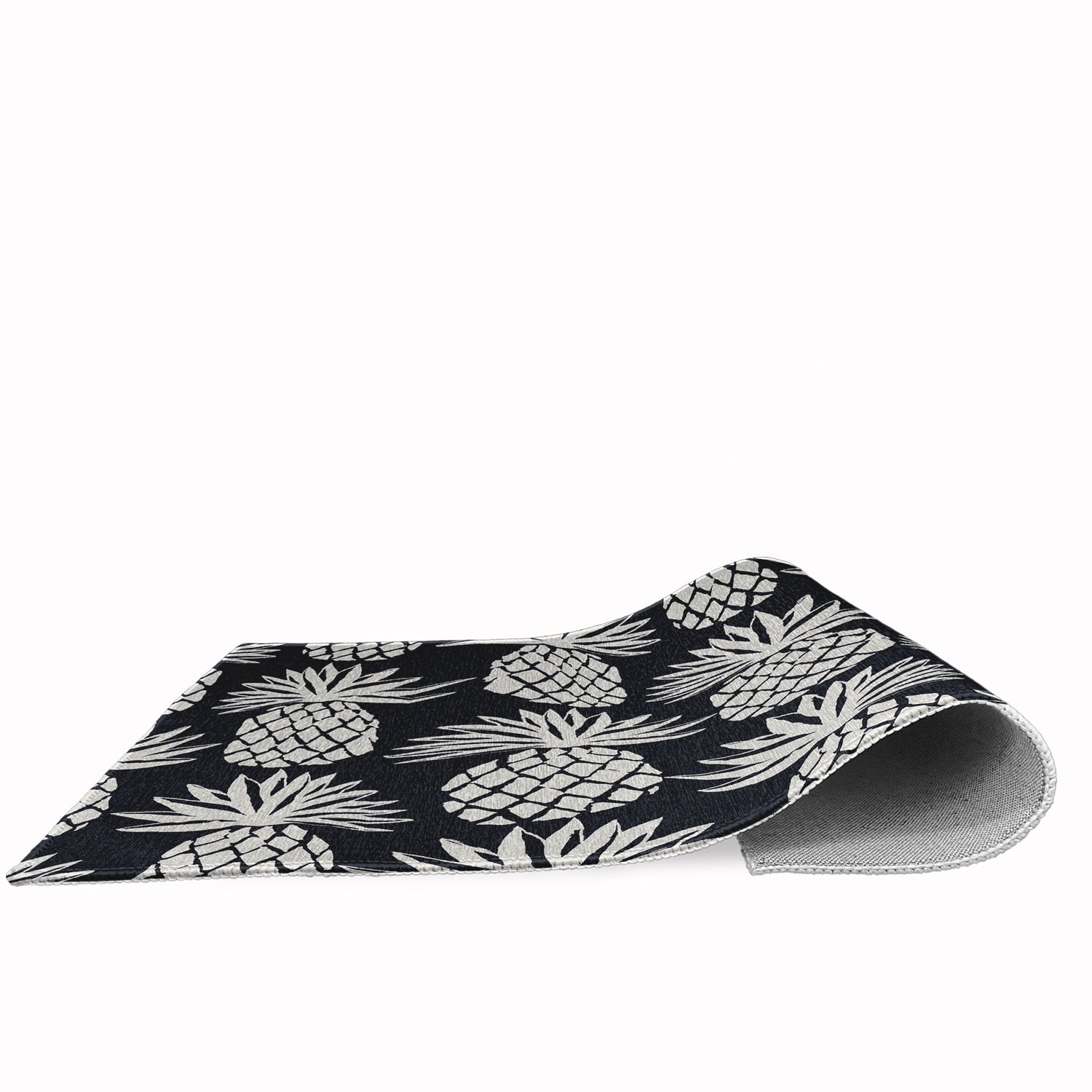 Simply Daisy 2' x 3' Pineapple Pattern Chenille Rug, Shark Blue