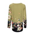 thumbnail image 4 of Tops de otoño para mujer, blusa holgada de manga larga con estampado Floral para el trabajo, 4 of 5