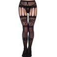thumbnail image 4 of Lingerie en Dentelle pour Femmes Porte-Jarretelles Bas Résille Bas Collants, 4 of 5
