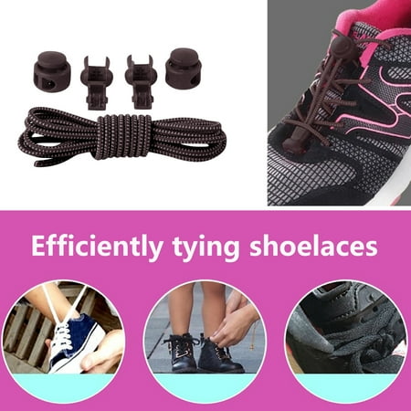 XDDST 3Pairs Elastic Shoe Laces No Tie Adjustable Tieless Rubber Shoelaces No Tie Shoe Laces for Kids & Adults Sneakers Hiking Shoes  Work Boots