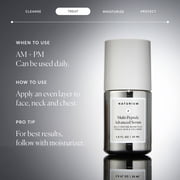 Naturium Multi-Peptide Advanced Serum, Firming & Smoothing Face Serum for Fine Lines & Wrinkles with Advanced Multi-Peptide Blend, 1 fl oz