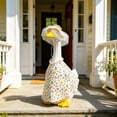 thumbnail image 3 of HWRETIE Yard Outdoor Cement Figurine Bumblebee Top Hat and Tulle Skirt Set Porch Gooses Costume Decorative Outfit, 3 of 6
