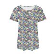 thumbnail image 1 of QTOCIO Hauts Décontractés pour Femmes, Hauts d'Été pour Femmes, T-shirt Décontracté Imprimé pour la Saint-Patrick Col Rond Manches Trois-Quarts, 1 of 7