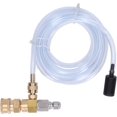 thumbnail image 1 of Injecteur de Produits Chimiques, Kit d'Injecteur Réglable en Aval, Laveuse à Pression, Injecteurs en Laiton Inoxydable, Raccordement Rapide 3/8 Po, 5000 PSI, avec Tube de 98 Pi pour Laveuse Haute Puissance, Injection Externe, 1 of 5