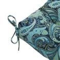 thumbnail image 4 of Pillow Perfect  Outdoor Pretty Paisley Navy Blown Bench Cushion 18 X 56 X 5, 4 of 5