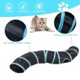 thumbnail image 3 of Túnel para gatos, túneles para gatos de interior, túnel de juego plegable para gatos, laberinto interactivo con 1 pelota de juego, 3 of 7
