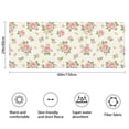 thumbnail image 3 of Pioneer Flower Floral Print Pattern Bathroom Rugs Mat, Non Slip Microfiber Bathroom Rug with Rubber Backing, Soft Mats for Bathroom Floor Tub Shower, 24"x60", 3 of 5
