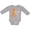 AC-Heather Grey, variant on Faith over Fear Leukemia Awareness with Orange Ribbon Boys or Girls Long Sleeve Baby Bodysuit