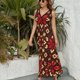thumbnail image 3 of Vestido De Noche De Lujo Sin Mangas Para Mujer, Bohemian Pattern Vestido De Fiesta, 3 of 5