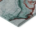thumbnail image 3 of Addison Rugs Mayfield Premium Machine Washable Transitional Abstract Teal Rectangle Rug, 3' X 5' Machine Washable Transitional Abstract Teal Oversized Sherpa Throw Blanket, 3 of 7