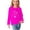 Hot Pink, variant on Fesfesfes Sweatshirts Girls Long Sleeve Prints Shirts Cute Crewnecks Tops Dressy Casual Blouses Clothes